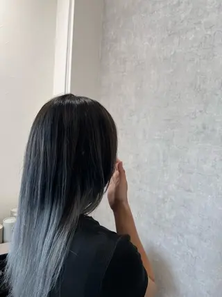 ロング カラー ヘアアレンジ 艶カラー×デザイン カラー特化/値賀大樹のヘアスタイル