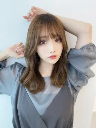 セミロング カラー ♦️髪質改善♦️ 【CHERIM】福島のヘアスタイル