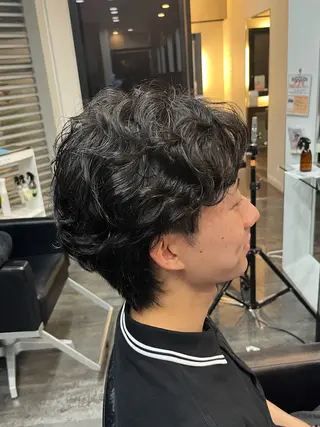 パーマ メンズ good nine所属・YUUMI /堀江美容室のヘアスタイル