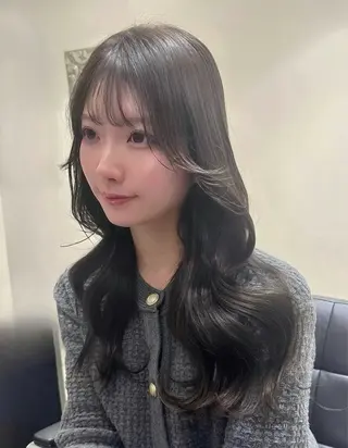 ロング カラー Euphoria新宿店所属・新宿/透明感カラー 縮毛矯正/SHOKIのヘアスタイル