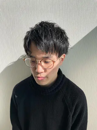 ショート センターパート/ ニュアンスパーマ正樹のヘアスタイル