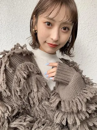 ミディアム ✨コテ巻き風パーマ ✨川合佑哉のヘアスタイル