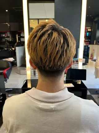 メンズ ボブパーマ/レイヤー カット/KINAMIのヘアスタイル