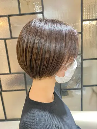 ショート カラー 安永 涼のヘアスタイル
