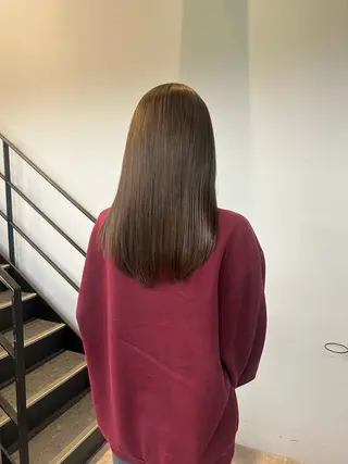 ロング 美髪縮毛矯正/ 髪質改善/岩田一駿のヘアスタイル