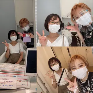 ショート カラー メンズ キッズ ✂︎ショート、ボブ、 レイヤー🩵YUMIのヘアスタイル