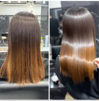 ミディアム JIN|乾かしただけ 美髪矯正本格髪質改善のヘアスタイル