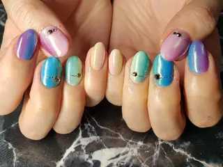 ショート ネイル クロキ 。のネイルデザイン