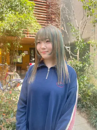 セミロング カラー 関 京磨のヘアスタイル