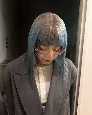 ミディアム カラー hen所属・心斎橋/レイヤー/ ブリーチ/モエのヘアスタイル