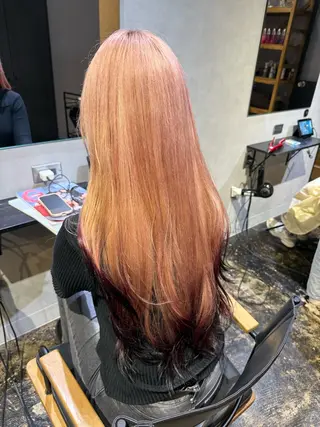 ロング カラー 透明感カラー/パーマ 🌀アオノのヘアスタイル