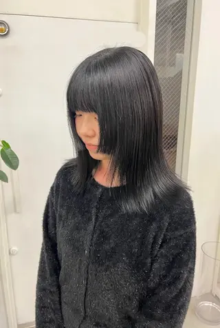 ミディアム カラー person♡kii マオのヘアスタイル