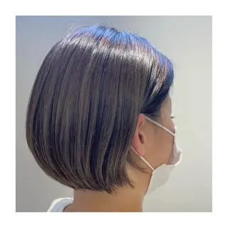 ショート カラー 小國 綾かのヘアスタイル