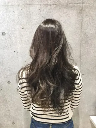 セミロング カラー 井坂 和博のヘアスタイル
