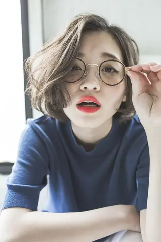 ミディアム カラー パーマ 佐々木 優介のヘアスタイル