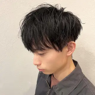 ショート カラー パーマ メンズ メンズ特化/パーマ/ メッシュ/竜成のヘアスタイル