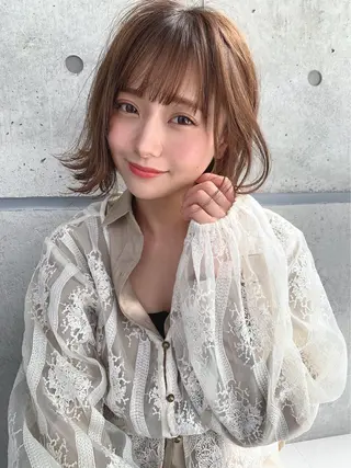 ミディアム カラー ヘアアレンジ 🏹横浜WILL official🏹のヘアスタイル