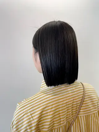 ミディアム カラー スズキ シオリのヘアスタイル