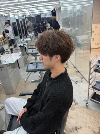 カラー パーマ メンズ 深谷 侑亮のヘアスタイル