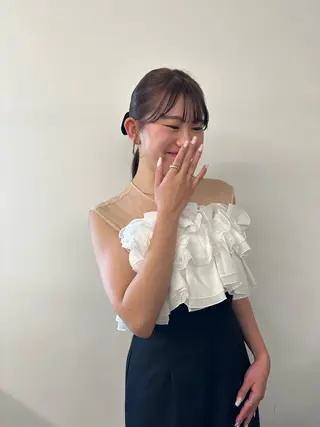 セミロング カラー キッズ オトナヘア🌸 harukaのヘアスタイル