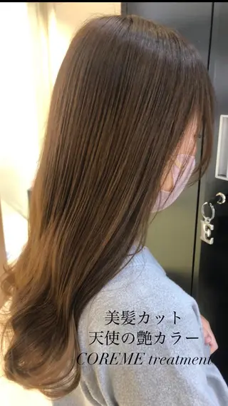 ロング カラー 艶質改善/縮毛矯正 ササキナツミのヘアスタイル