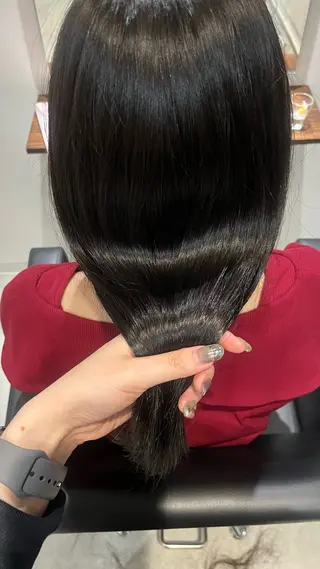 セミロング RIN 京都美容室 ✴︎透明感カラー✴︎のヘアスタイル