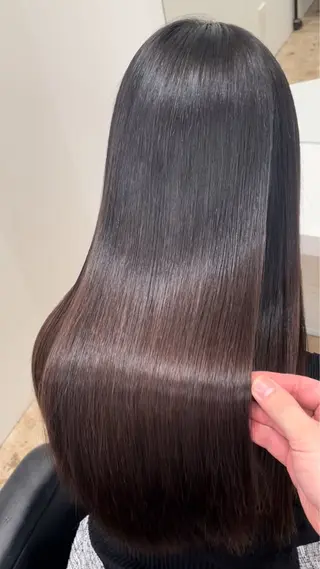 ロング 髪質改善/韓国ヘア/ 縮毛矯正/藤原のヘアスタイル