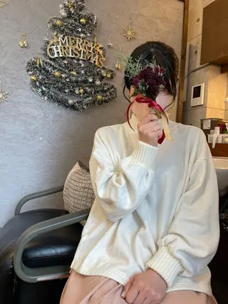 ミディアム ヘアアレンジ HempBeauty 浅野アサミのヘアスタイル