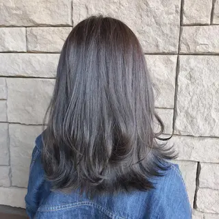 セミロング カラー 店長/mao/ 前髪/顔周りカットのヘアスタイル