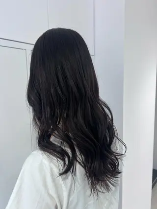 セミロング カラー 🖤:抜け感×大人 透明感カラー/Aoiのヘアスタイル