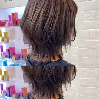 ミディアム 齋藤 らいのヘアスタイル