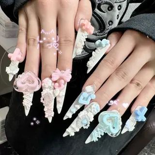 ネイル ayaka ギャルネイル🎀のネイルデザイン