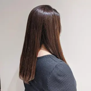 ロング 浜田りほ Luxbe 博多バスターミナルのヘアスタイル