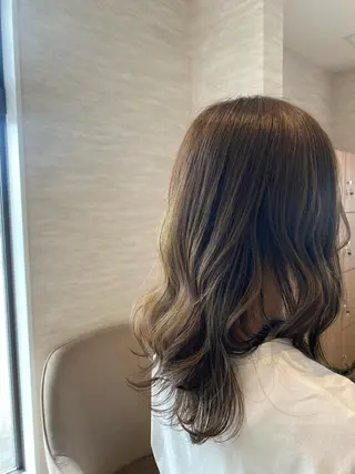 ミディアム 森 千風優のヘアスタイル