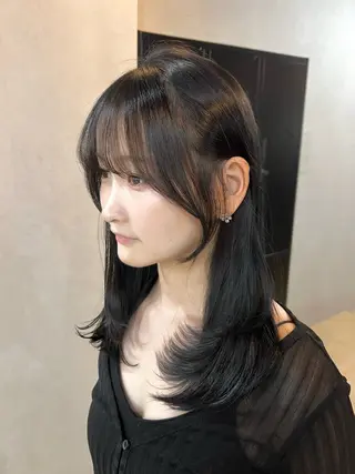 セミロング 店長/レイヤーカット /大東悠生のヘアスタイル