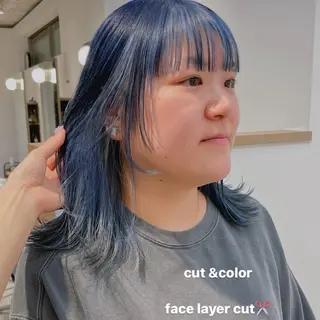 ミディアム カラー ニイ/栄/ カラーリスト/ロングのヘアスタイル