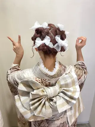 ヘアアレンジ 顔まわり‎🤍小顔 カット🤍みさきのヘアスタイル
