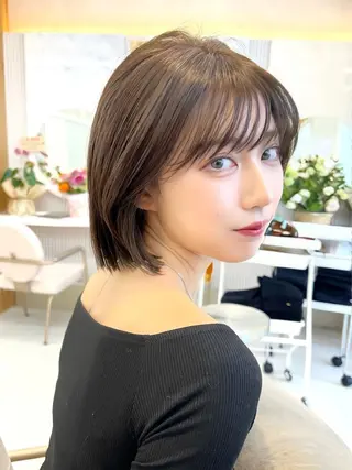 ショート カラー レイヤー専門家 ダブルカラー修のヘアスタイル