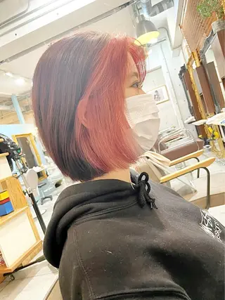 ショート カラー ショートボブ縮毛矯正 髪質改善のプロ山道潤のヘアスタイル