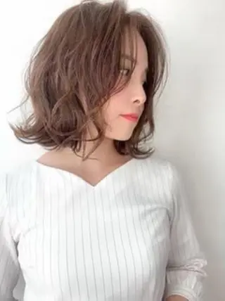 ショート レイヤーカット・ 縮毛矯正 星野のヘアスタイル