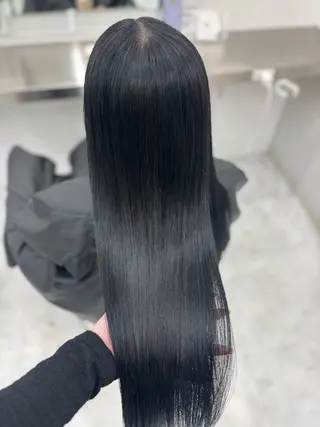 ロング カラー 韓国風暗髪ヘア🤍 🫧MIREIのヘアスタイル