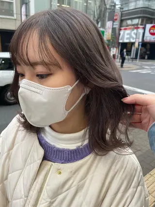 カラー 韓国ヘア🦋 MIYUのヘアスタイル