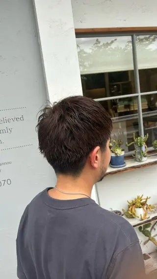 メンズ makoto⌇レイヤ ー⌇艶カラー🍒‎のヘアスタイル