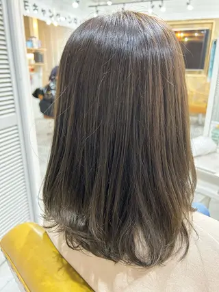 ミディアム カラー 顔まわりカット/ボブ /🧁とーこ🧁のヘアスタイル