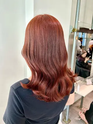 ロング カラー ヘアアレンジ トレンドモテカラー 🩷色落ちまで可愛くのヘアスタイル