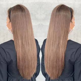 ロング SALOWIN心斎橋Suite店所属・ブリーチ毛にもできる 縮毛矯正|鷹司郎のヘアスタイル
