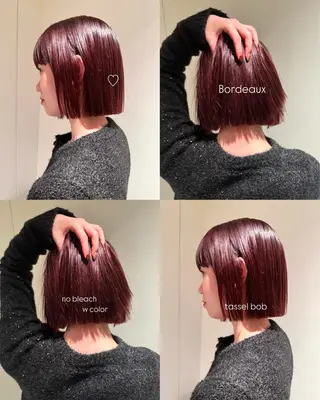 ショート カラー 松本優香/ボブ/ダ ブルカラー/髪質改善のヘアスタイル