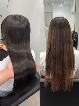 ロング 梅田髪質改善 韓国カット/星野綾哉のヘアスタイル