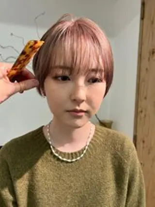 ショート nelke/レイヤー 立川/ブリーチのヘアスタイル