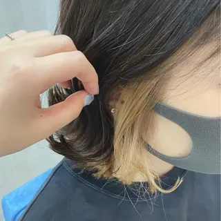 ミディアム カラー 🫧透け感⋆艶髪💎 山口アヤカのヘアスタイル